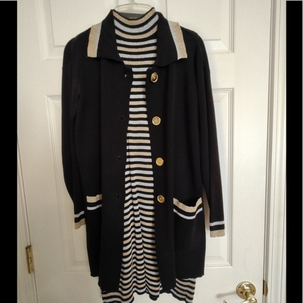 Bloomingdales dress and sweater set